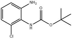 (2-AMINO-6-CHLORO-PHENYL)-CARBAMIC ACID TERT-BUTYL ESTER Struktur