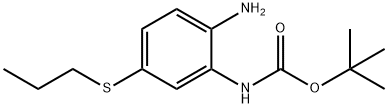 (2-AMINO-5-PROPYLSULFANYL-PHENYL)-CARBAMIC ACID TERT-BUTYL ESTER Struktur