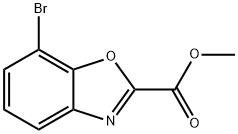 7-BROMO-BENZOOXAZOLE-2-CARBOXYLIC ACID METHYL ESTER Struktur