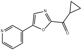 CYCLOPROPYL-(5-PYRIDIN-3-YL-OXAZOL-2-YL)-METHANONE Struktur