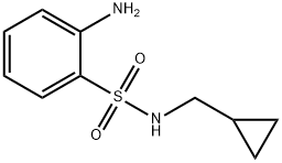 2-amino-N-(cyclopropylmethyl)benzenesulfonamide Struktur