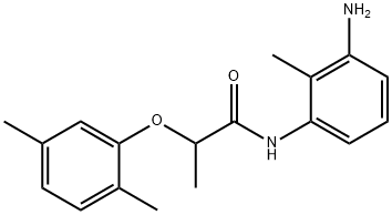 N-(3-Amino-2-methylphenyl)-2-(2,5-dimethylphenoxy)propanamide Struktur