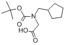 [(TERT-BUTOXYCARBONYL)(CYCLOPENTYLMETHYL)AMINO]ACETIC ACID Struktur