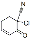 3-Cyclohexene-1-carbonitrile,  1-chloro-2-oxo- Struktur