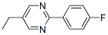 Pyrimidine, 5-ethyl-2-(4-fluorophenyl)- (9CI) Struktur