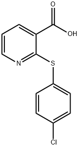 2-(4-CHLOROPHENYLTHIO)NICOTINIC ACID Struktur