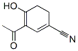 1,3-Cyclohexadiene-1-carbonitrile, 3-acetyl-4-hydroxy- (9CI) Struktur