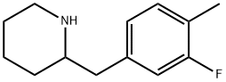 2-(3-FLUORO-4-METHYL-BENZYL)-PIPERIDINE Struktur