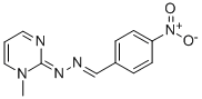 1-Methyl-2(1H)-pyrimidinone-p-nitrobenzaldehydeazine Struktur