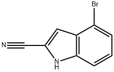 4-Bromo-1H-indole-2-carbonitrile Struktur