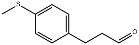 Benzenepropanal, 4-(Methylthio)- Struktur