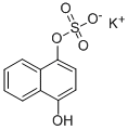 Potassium 1-Hydroxy-4-naphthol Sulfate Struktur