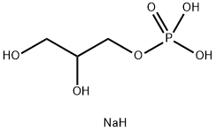 2,3-dihydroxypropyl (dihydrogen phosphate), trisodium salt Struktur