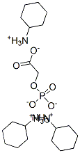 tris(cyclohexylammonium) (phosphonatooxy)acetate Struktur