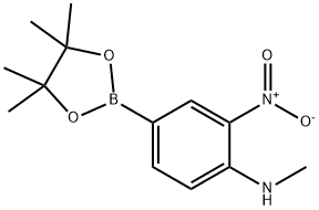 4-Methylamino-3-nitrophenylboronic acid,pinacol ester Struktur