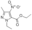 1-ETHYL-3-METHYL-4-NITRO-1H-PYRAZOLE-5-CARBOXYLIC ACID ETHYL ESTER Struktur