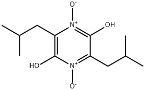 3,6-Bis(2-methylpropyl)-2,5-pyrazinediol 1,4-dioxide Struktur