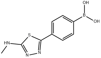 5-(4-boronophenyl)-2-methylamino-1,3,4-thiadiazole Struktur