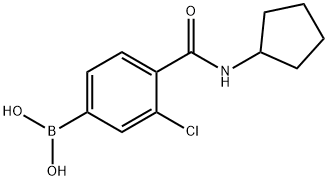 3-Chloro-4-cyclopentylcarbamoylphenylboronic acid|3-CHLORO-4-(CYCLOPENTYLCARBAMOYL)PHENYLBORONIC ACID