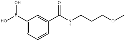 N-(3-Methoxypropyl) 3-boronobenzamide Struktur