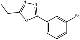 2-(3-Bromophenyl)-5-ethyl-1,3,4-oxadiazole Struktur