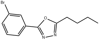 2-(3-Bromophenyl)-5-butyl-1,3,4-oxadiazole Struktur