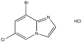 8-Bromo-6-chloroimidazo[1,2-a]pyridine, HCl Struktur