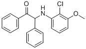 Acetophenone, 2-(2-chloro-m-anisidino)-2-phenyl- Struktur