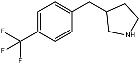 3-(4-(trifluoromethyl)benzyl)pyrrolidine Struktur