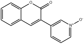 3-(2-Oxo-2H-1-benzopyran-3-yl)pyridine 1-oxide Struktur