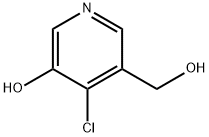 3-Pyridinemethanol,  4-chloro-5-hydroxy- Struktur