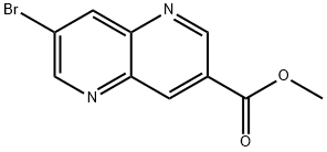 methyl 7-bromo-1,5-naphthyridine-3-carboxylate Structure