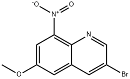 3-Bromo-6-methoxy-8-nitroquinoline Struktur