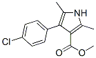 1H-Pyrrole-3-carboxylicacid,4-(4-chlorophenyl)-2,5-dimethyl-,methylester(9CI) Struktur