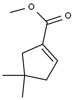 1-Cyclopentene-1-carboxylic acid, 4,4-dimethyl-, methyl ester (9CI) Struktur