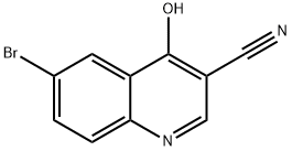 3-Quinolinecarbonitrile, 6-broMo-4-hydroxy- Struktur