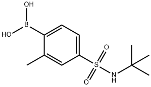 4-(N-t-Butylsulfamoyl)-2-methylphenylboronic acid Struktur