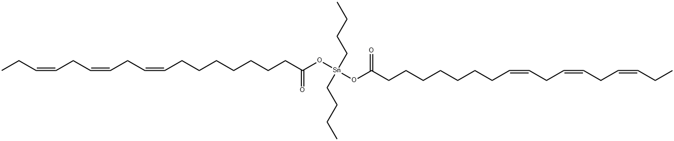 dibutylbis(octadeca-9(Z),12(Z),15(Z)-trienoyloxy)stannane  Struktur