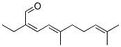 (,Z)-2-ethyl-5,9-dimethyldeca-2,4,8-trienal  Struktur