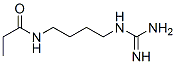 Propanamide,  N-[4-[(aminoiminomethyl)amino]butyl]- Struktur