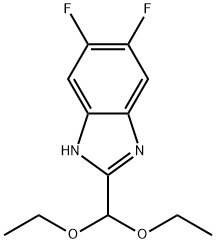 2-(diethoxyMethyl)-5,6-difluoro-1H-benzo[d]iMidazole Struktur