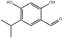 2,4-Dihydroxy-5-isopropylbenzaldehyde Struktur