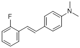 4-[2-(2-Fluorophenyl)vinyl]-N,N-dimethylaniline Struktur