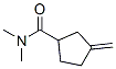 Cyclopentanecarboxamide,  N,N-dimethyl-3-methylene- Struktur