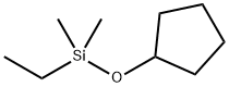 Cyclopentane,  [(ethyldimethylsilyl)oxy]- Struktur