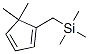 1,3-Cyclopentadiene,  5,5-dimethyl-1-[(trimethylsilyl)methyl]- Struktur