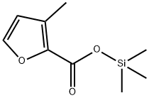 2-Furancarboxylic  acid,  3-methyl-,  trimethylsilyl  ester Struktur