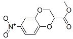 1,4-Benzodioxin-2-carboxylic  acid,  2,3-dihydro-6-nitro-,  methyl  ester Struktur