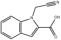 1-(cyanomethyl)-1H-indole-2-carboxylic acid Struktur