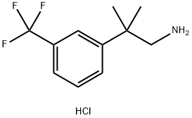 2-Methyl-2-(3-(trifluoroMethyl)phenyl)propan-1-aMine hydrochloride Struktur